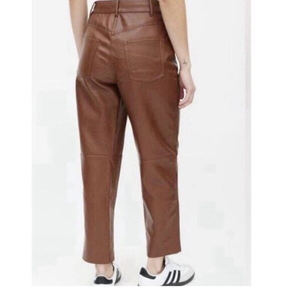Aritzia Wilfred Free Faux Leather Jean Style Pants Size 4 - Picture 2 of 12